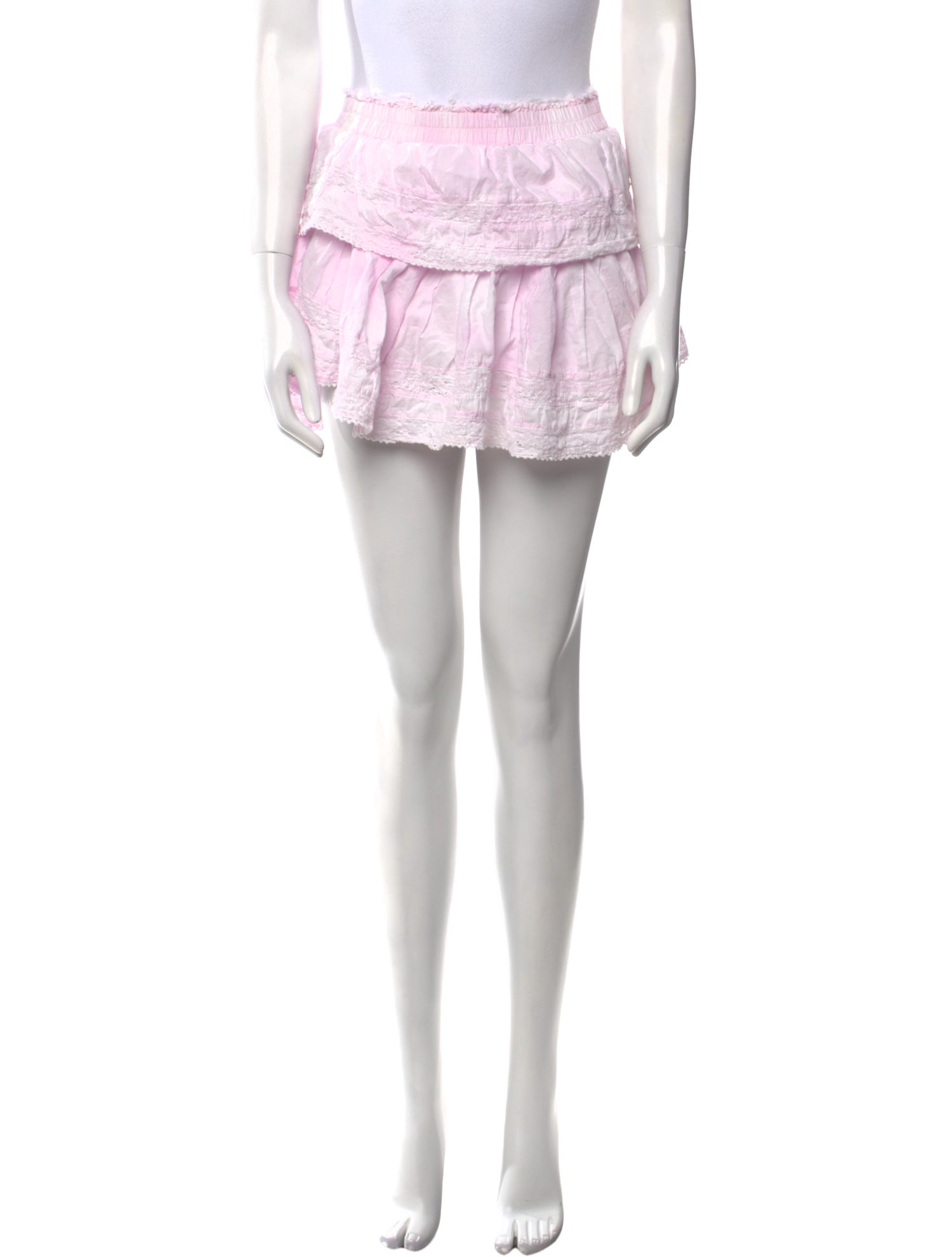 LoveShackFancy Tie-Dye Print Mini Skirt